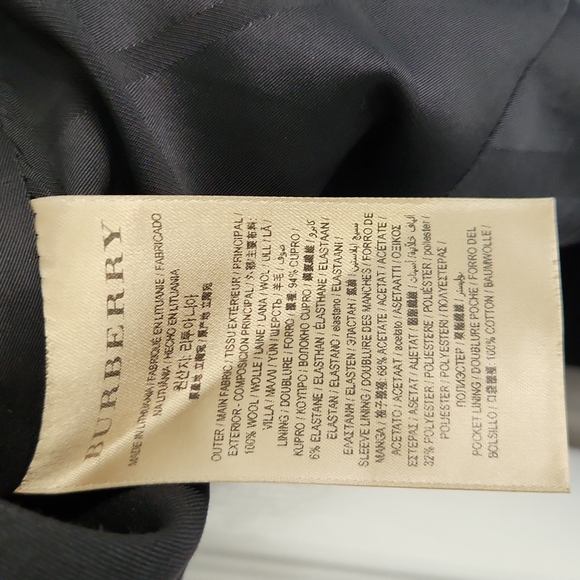 Burberry Suit Jacket Black US6 - Picture 6 of 6
